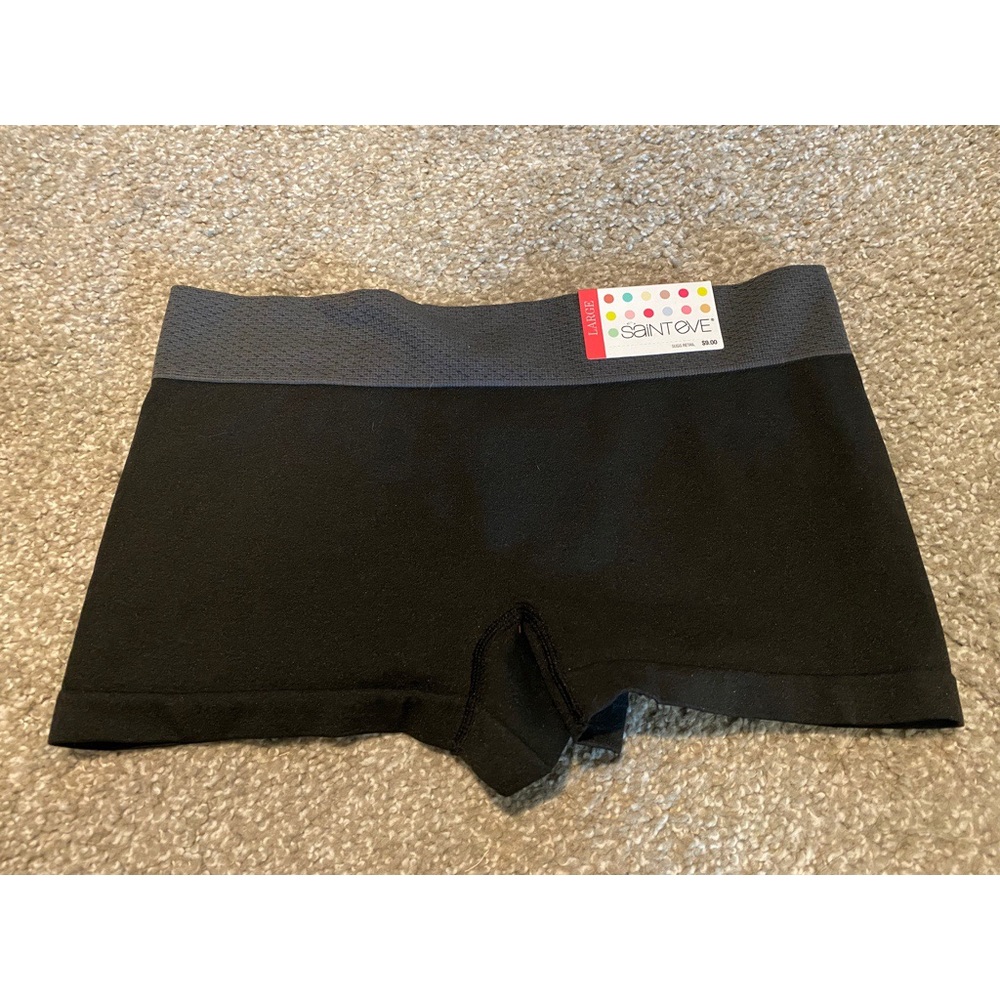 Saint Eve Black boy short panties Sz LG